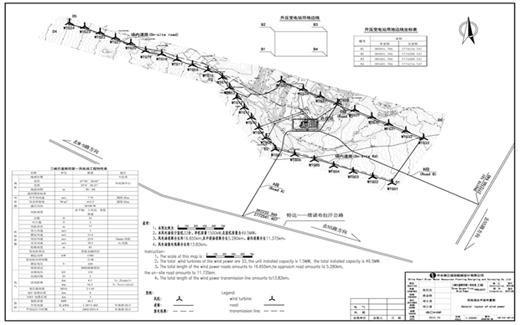 风电场总平面布置图