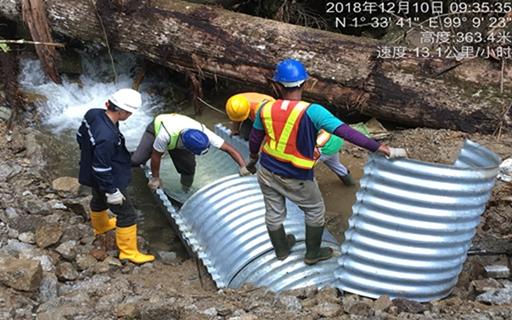 埋设排水管道